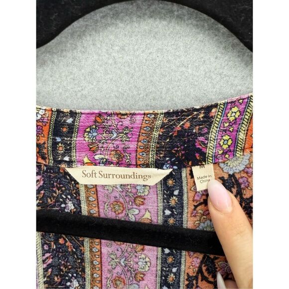 NWOT Soft Surroundings Esperanza Maxi Dress Size M Boho Festival Floral - Picture 7 of 12